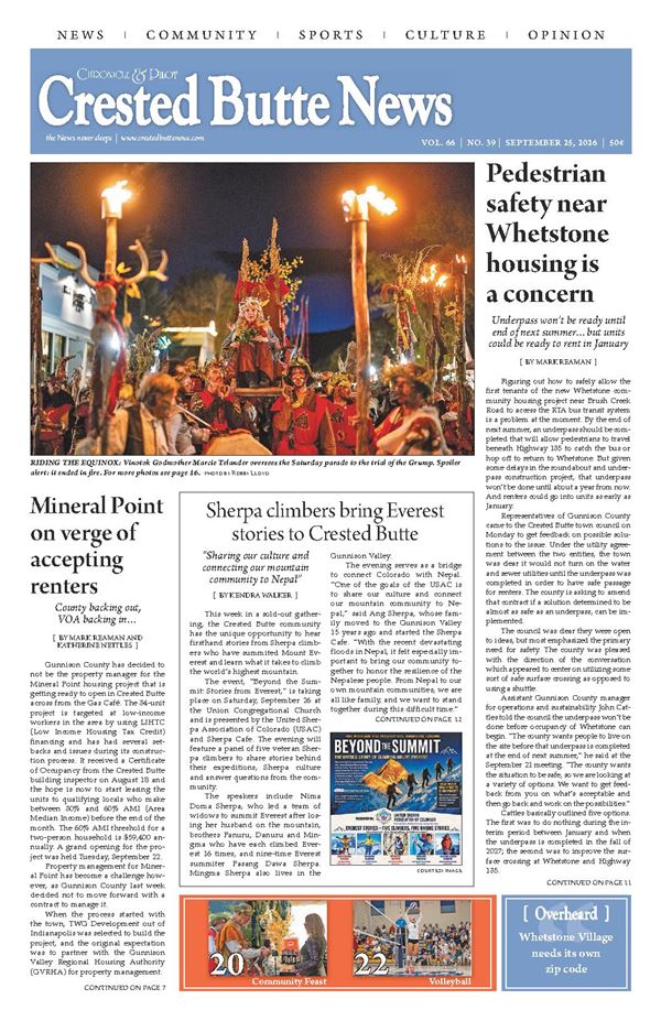 Crested Butte News